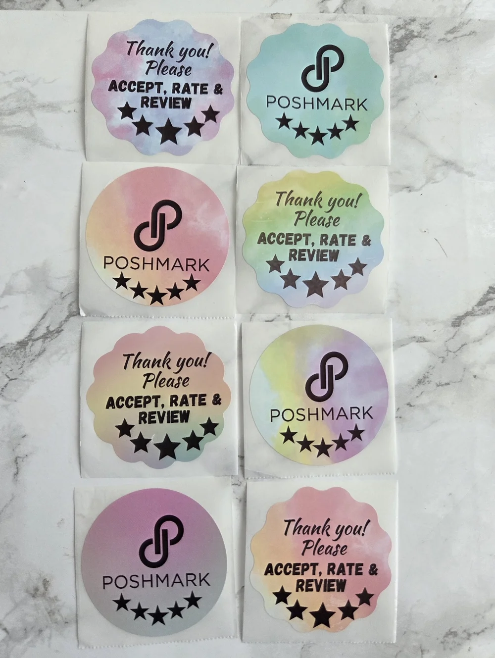 100  Thank You Stickers Poshmark Reviews